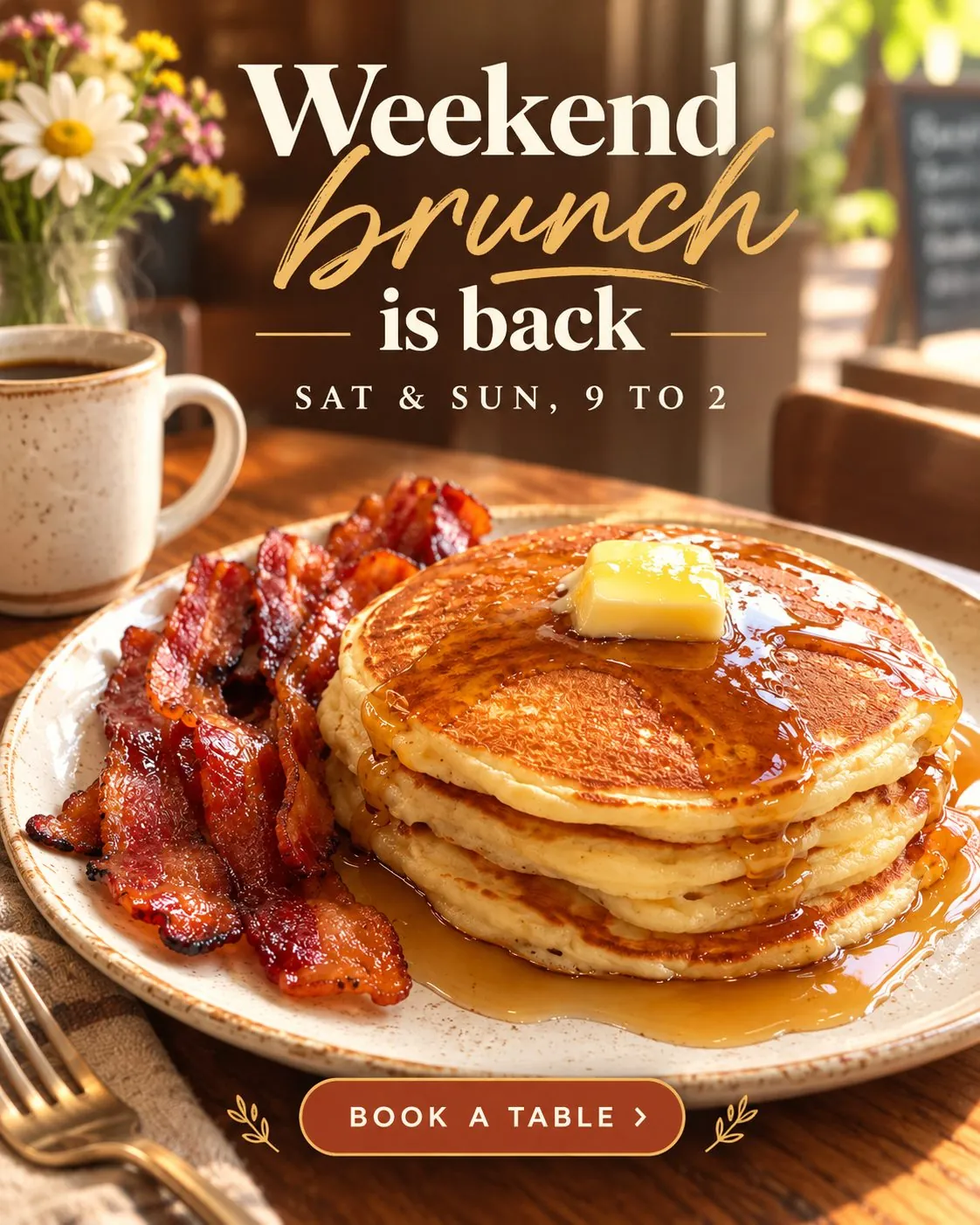 Weekend brunch poster